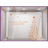 Kit de Stickers Noel Opticien vitrophanie calicot vitrine devanture optique lettrage adhesif autocollant boutique enseigne