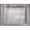 STICKER EN PRENDRE PLEIN LES JEUX DECORATION VITRINE MAGASIN OLYMPIQUES