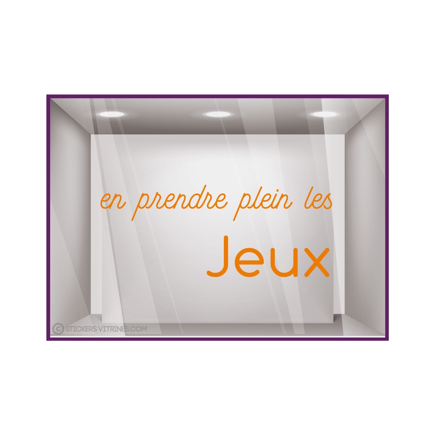 STICKER EN PRENDRE PLEIN LES JEUX OLYMPIQUES MAGASIN OPTIQUE MERCHANDISING