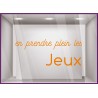 STICKER EN PRENDRE PLEIN LES JEUX OLYMPIQUES MAGASIN OPTIQUE MERCHANDISING