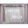 STICKER FAITES VOS JEUX LETTRAGE ADHESIF OLYMPIQUES BOUTIQUE