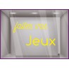 STICKER FAITES VOS JEUX SIGNALETIQUE MAGASIN SPORT OLYMPIQUES