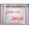 STICKER FAITES VOS JEUX VITROPHANIE OLYMPIQUES VITRINE MAGASIN