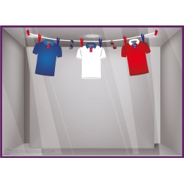 STICKER GUIRLANGE MAILLOT COUPE DU MON DE RUGBY fFOOT JEUX OLYMPIQUES FRANCE VITROPHANIE LUNETTES
