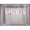 STICKER SOLDES ATHLETES VITROPHANIE MAGASIN FOURNISSEUR JEUX OLYMPIQUES CALICOT