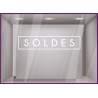 STICKER SOLDES DESIGN CADRE VITROPHANIE FOURNISSEUR MAGASIN