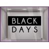 STICKER LETTRAGE ADHESIF VITROPHANIE BLACK FRIDAY DAYS PAS CHER LETTRE AUTOCOLLANTE
