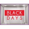 STICKER BLACK DAYS FRIDAY VITROPHANIE LETTRAGE ADHESIF VITRINE MAGASIN BOUTIQUE