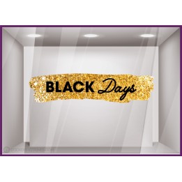 STICKER BANDEAU BLACK DAYS FRIDAY AUTOCOLLANT GEANT PUBLICITAIRE CALICOT VITROPHANIE VITRINE MAGASIN FABRICANT PAS CHER