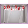 STICKER SOLDES MAGASIN DE LINGEROE BOUTIQUE VITRINE ORIGINAL VITROPHANIE BRADERIE LETTRAGE ADHESIF CALICOT