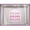 STICKER SOLDES FABRICANT PARIS LETTRES AUTOCOLLANTES MAGASIN BOUTIQUE