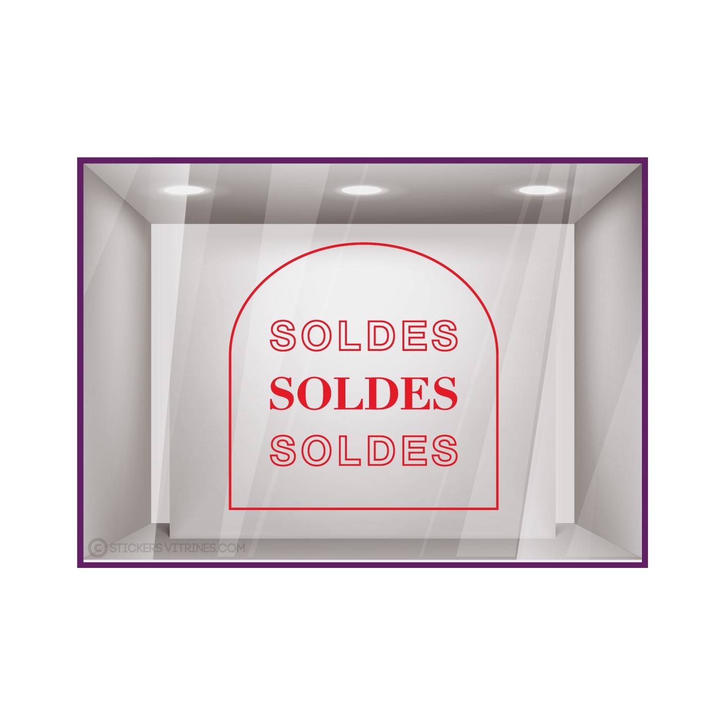 STICKER SOLDES BOUTIQUE IMPRIMEUR PARIS CALICOT LETTRAGE ADHESIF MAGASIN BOUTIQUE VITRE