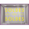 STICKER LETTRAGE ADHESIF SOLDES OPTICIEN MAGASIN OPTIQUE VITRINE VITROPHANIES FABRICANT