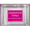 Sticker Liquidation totale avant fermeture définitive `a personnaliser