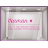 STICKER LETTRAGE ADHESIF FETE DES MERES JE T AIME MAMAN VITROPHANIE VITRINE MAGASIN BOUTIQUE DECO
