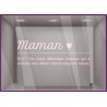 STICKER TEXTE VITROPHANIE ADHESIF FETE DES MERES JE T AIME MAMAN HUMOUR MAGASIN BOUTIQUE COMMERCE