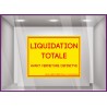 Sticker Liquidation totale avant fermeture définitive `a personnaliser