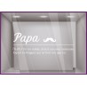STICKER FETE DES PERES MAGASIN BOUTIQUE DECORATION BONNE FETE PAPA VITRINE DEFINITION HUMOUR ORIGINAL MOUSTACHE