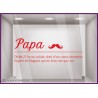 STICKER DECORATION MAGASIN VITRINE BOUTIQUE BONNE PAPA FETE DES PERES LETTRAGE ADHESIF COLLER MUSTACHE HUMOUR DEFINITION