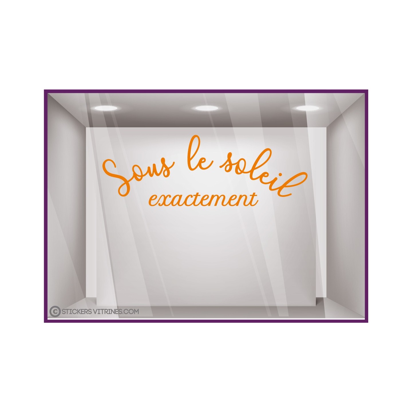 STICKER LETTRES AUTOCOLLANTES VITRE MAGASIN DEVANTURE DECO ETE VACANCES