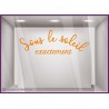 STICKER LETTRES AUTOCOLLANTES VITRE MAGASIN DEVANTURE DECO ETE VACANCES
