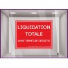 Sticker Liquidation totale avant fermeture définitive `a personnaliser