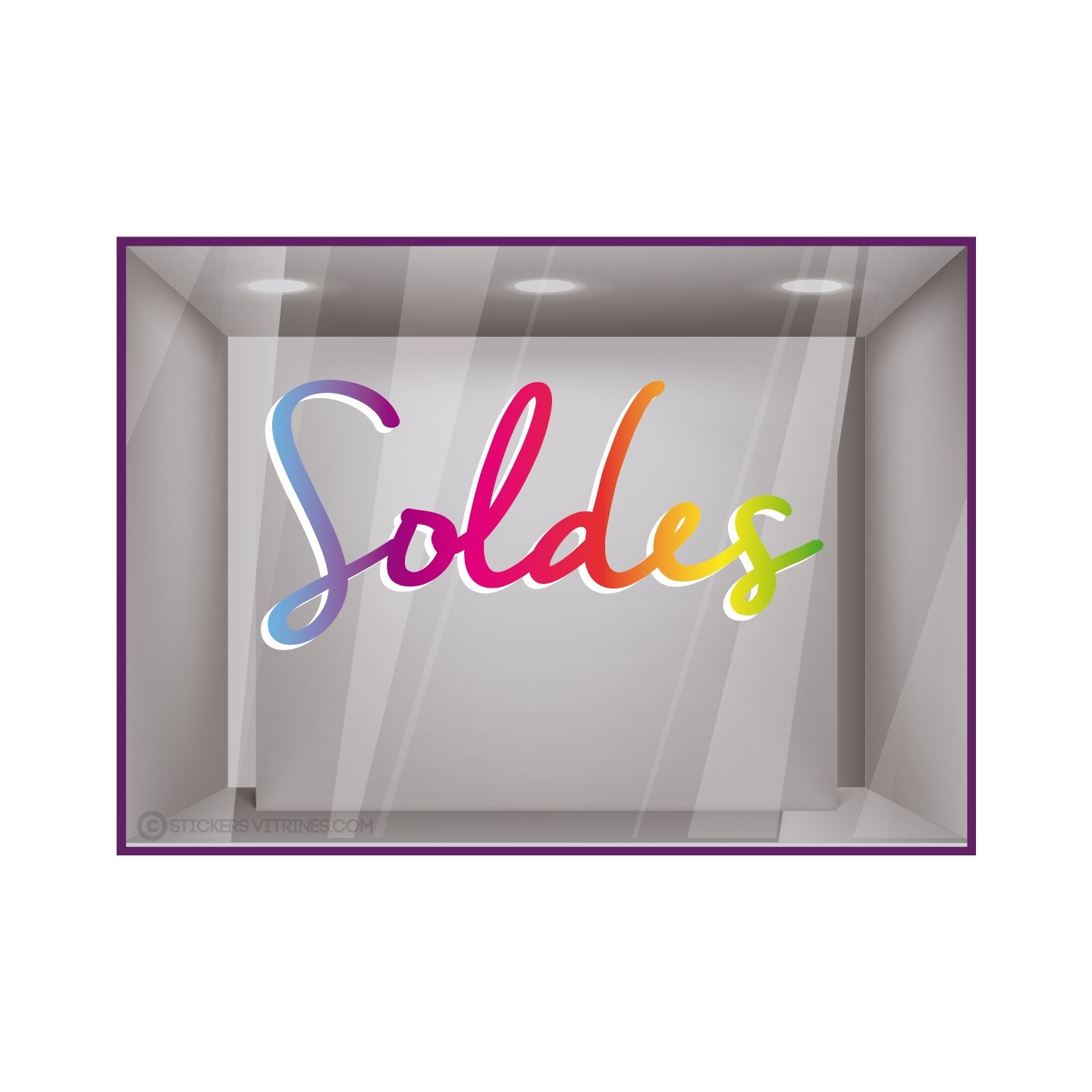 sticker lettrage adhésif soldes fournisseur boutique magasin original pas cher vitrophanie fabricant calicot