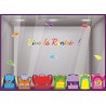 sticker vive la rentree cartable magasin vitrine boutique librairie papeterie fourniture scolaire ecole vitrophanie