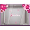 Idée décoration vitrine de magasin:Sticker Fleurs Géantes Octobre Rose
