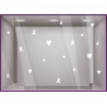 STICKER COEUR RUBAN OCTOBRE ROSE ADHESIF VITRINE MAGASIN BOUTIQUE PHARMACIE CABINET MEDICAL BLANC MOVEMBER