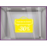 Sticker Cartable Promotion de Rentrée au choix soldes promotion offre promotionnelle destockage braderie liquidation vitrophanie