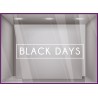 STICKER CADRE BLACK DAYS FRIDAY PROMOTIONS VITROPHANIE LETTRAGE VITRINE MAGASIN BOUTIQUE