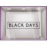 STICKER CADRE BLACK DAYS LETTRAGE VITRINE FRIDAY VITROPHANIE FOURNISSEUR BOUTIQUE MAGASIN