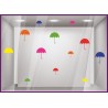 Kit Stickers Parapluies vitrine de commerce mode idee decoration maroquinerie bijouterie magasin calicot