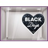 STICKER COEUR BLACK DAYS FRIDAY CALICOT ORINIAL PAS CHER VITRINE MAGASIN VITROPHANIE BOUTIQUE FOURNISSEUR FABRICANT