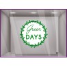 STICKER COURONNE GREEN FRIDAY DAYS SURCONSOMMATION ECOLOGIE  VITRINE MAGASIN ORGANISER BOUTIQUE DEVANTURE SIGNALETIQUE