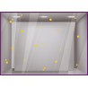 Stickers adhésifs vitrines 20 Flocons Ronds