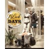 Autocollant de Vitrine Promos : Sticker Badge Rond Black Days Pailleté