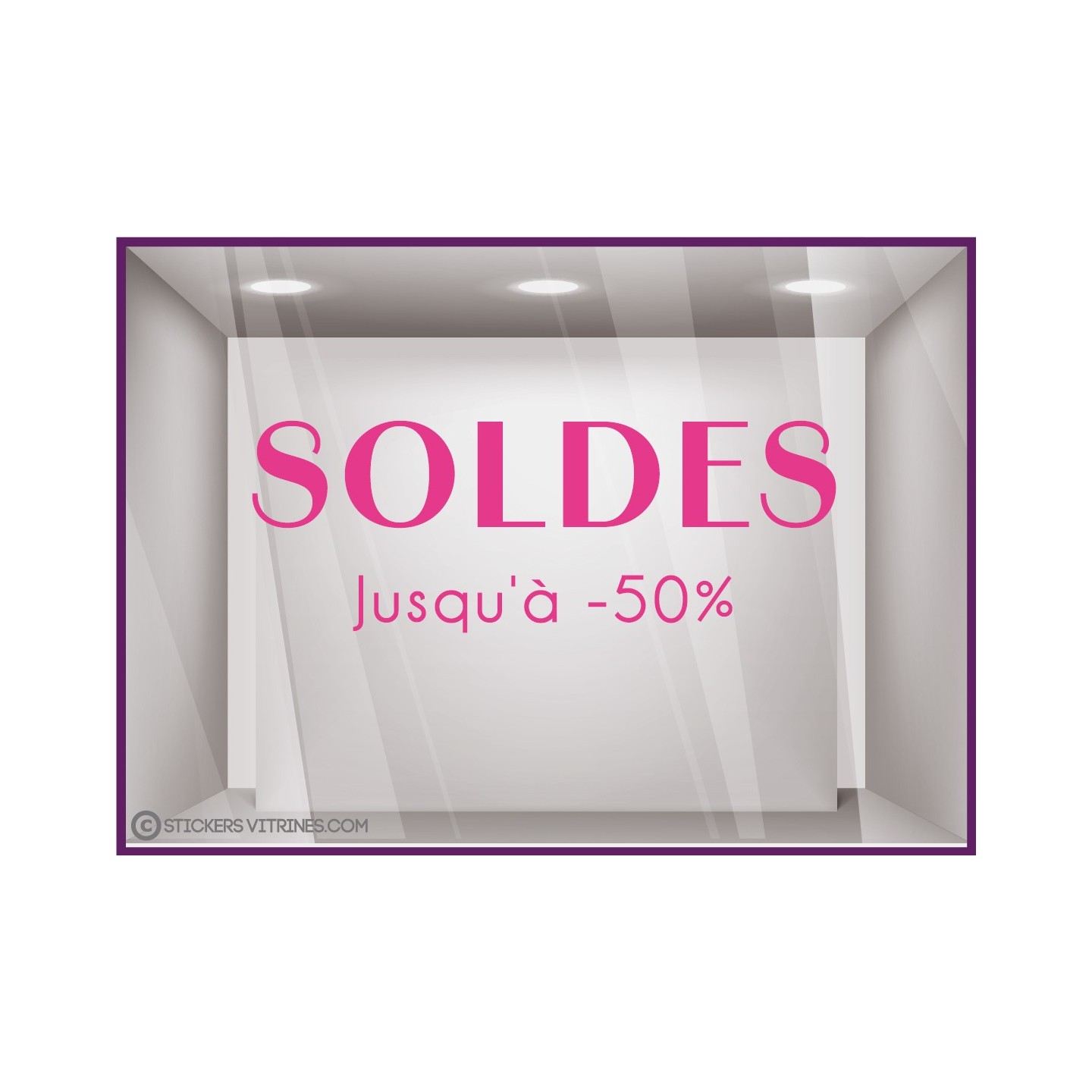 STICKER SOLDES LETTRES AUTOCOLLANTES VITROPHANIE FOURNISSEUR CALICOT LETTRAGE ADHESIF PAS CHER