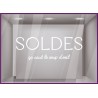 STICKER SOLDES OPTICIEN VITROPHANIE CALICOT LETTRAGE ADHESIF VITRINE MAGASIN BOUTIQUE SIGNALETIQUE