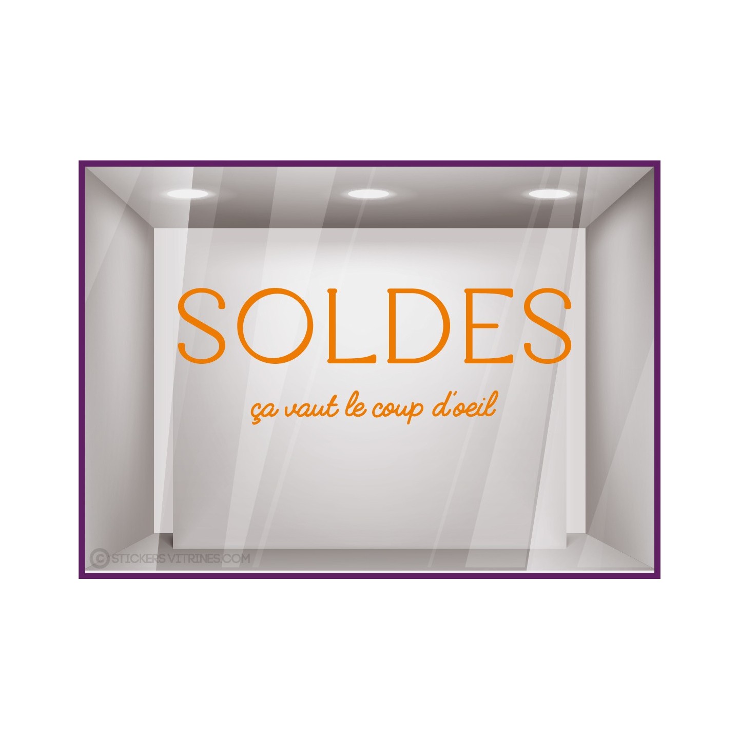 VITROPHANIE SOLDES SIGNALETIQUE FOURNISSEUR OPTICIEN LETTRAGE ADHESIF LETTRES AUTOCOLLANTES