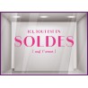 STICKER LETTRAGE SOLDES AMOUR VITRINE MAGASIN FOURNISSEUR PAS CHER VITROPHANIE