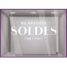 STICKER LETTRAGE ADHESIF MAGASIN FABRICANT VITRINE VITROPHANIE CALICOT SIGNALETIQUE SOLDES AMOUR