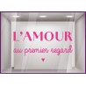 sticker amour au premier regard coeur opticien magasin boutique lettre autocollante vitrine devanture signaletique st valentin