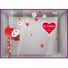 sticker boite au lettres timbre coeur saint valentin idee deco magasin vitrine boutique pas cher fournisseur vitrophanie
