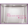 Sticker humour OMG Maman avait raison sur tout en lettrage adhesif pour vitrine de boutique de pret a porter et bijouterie