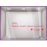 Sticker OMG Maman avait raison sur tout pour vitrine de magasin en lettrage adhesif et idee decoration original et humour