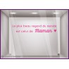 Sticker Le plus beau Regard du monde Maman pour institut esthetique et beaute et opticien