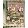 STICKER LETTRAGE ADHESIF LA MEILLEURE MAMAN DU MONDE POUR VITRINE DE MAGASIN FETE DES MERES DECORATION