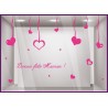 Kit de Stickers Bonne Fete Maman fete des meres mode institut beaute parfumerie bijouterie coeurs calicot
